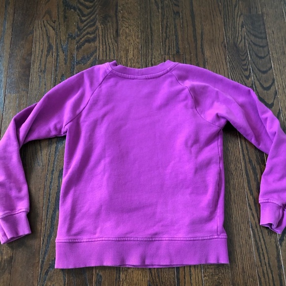 Hanna Andersson Girls 8 Purple Ruffled Cotton Crewneck Sweatshirt - EUC! - Picture 9 of 9